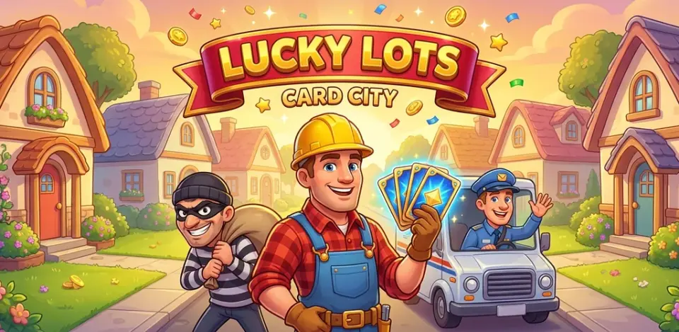 Lucky Lots neighborhood and game characters